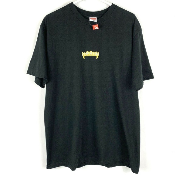 supreme fronts tee black